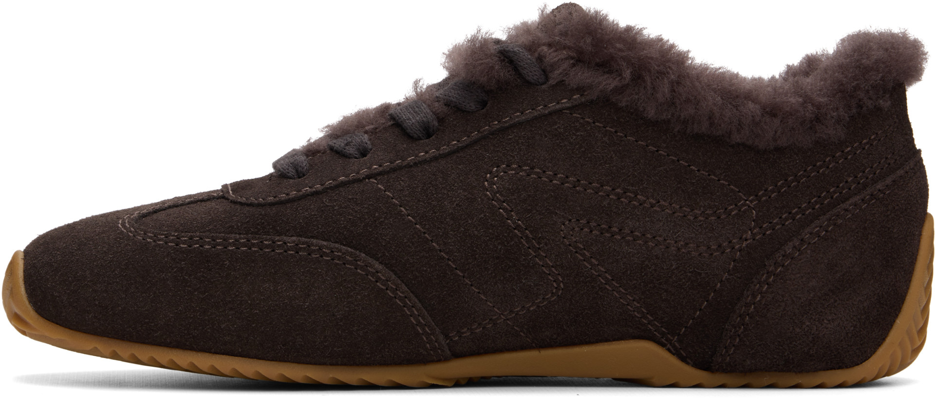 rag & bone - Baskets de course étroites rétro brunes