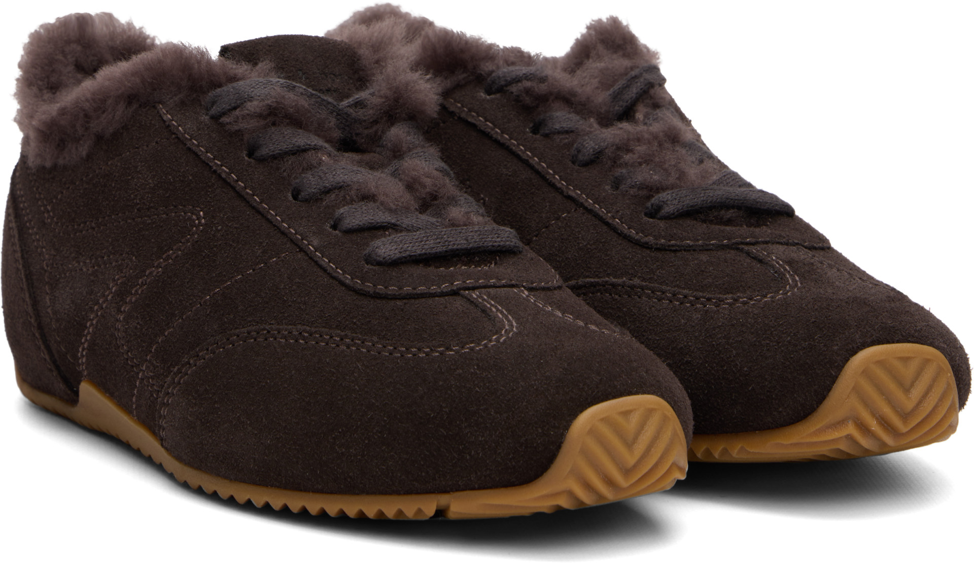 rag & bone - Baskets de course étroites rétro brunes
