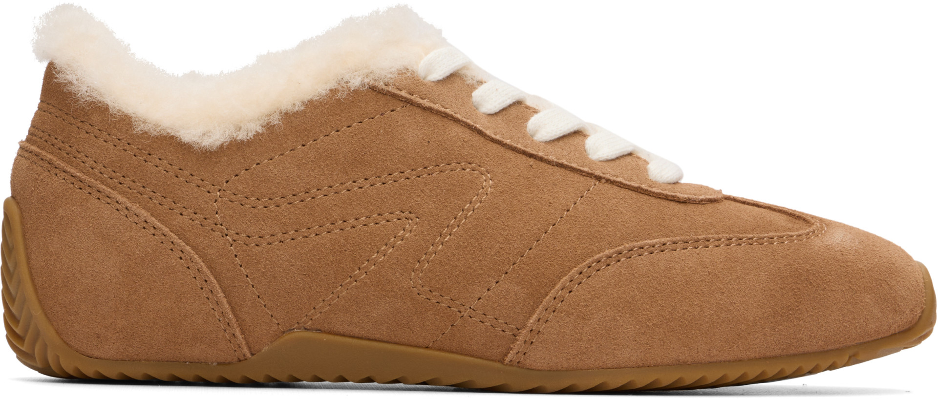 rag & bone - Baskets de course étroites rétro brun clair