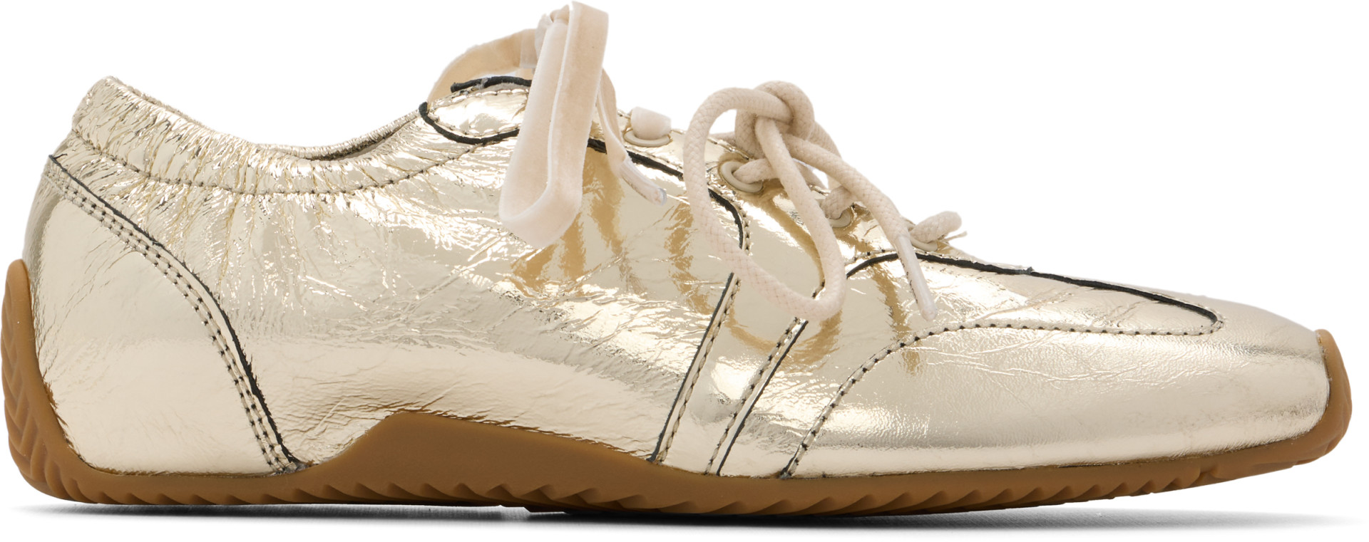 rag & bone - Baskets de course de style ballet Emilee dorées