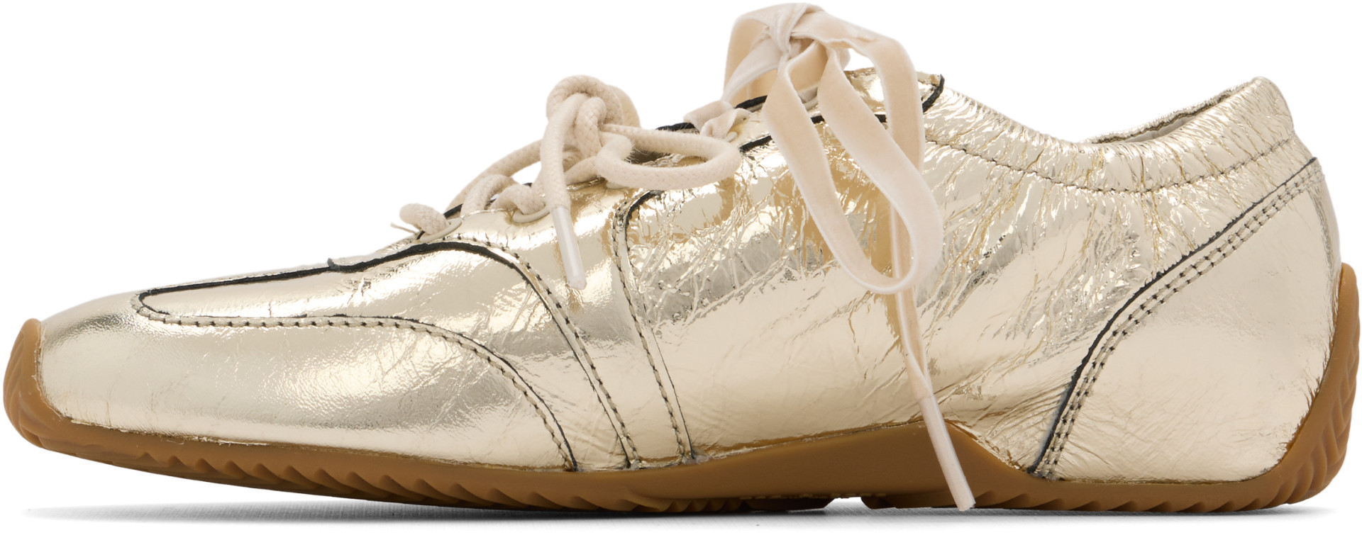 rag & bone - Baskets de course de style ballet Emilee dorées