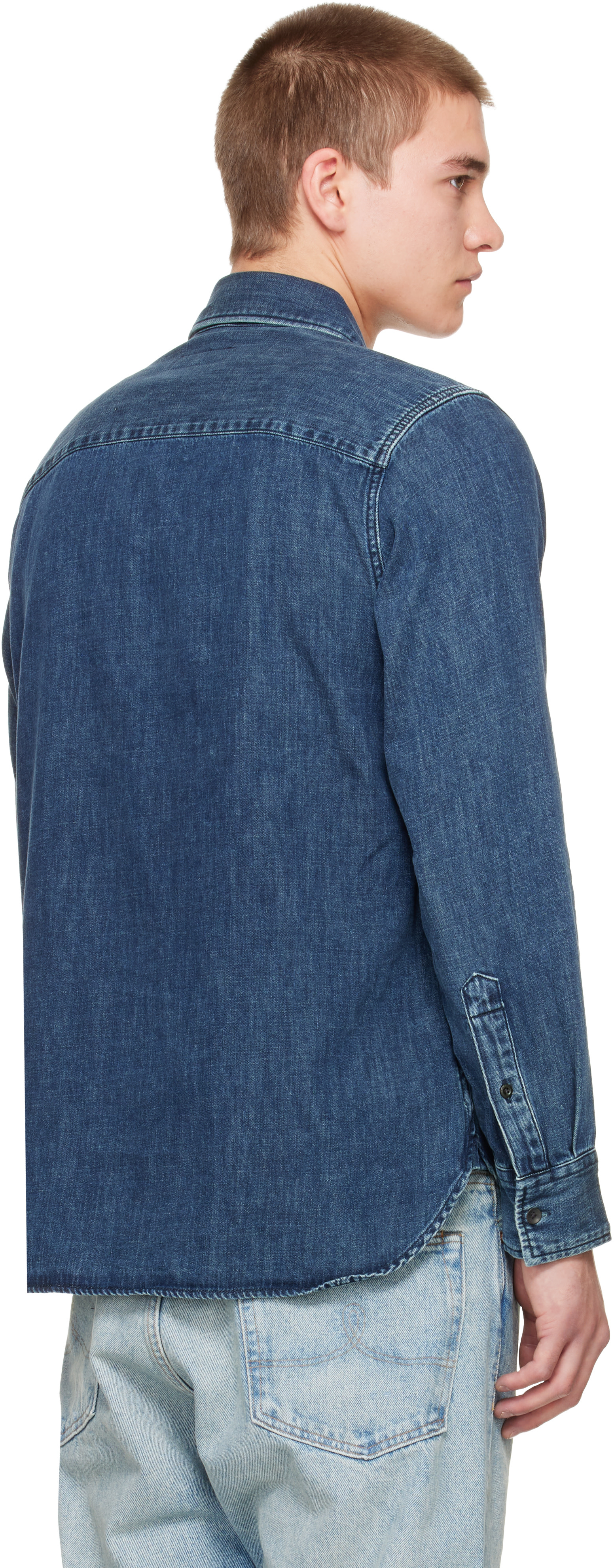 rag & bone - Blue CPO Denim Shirt