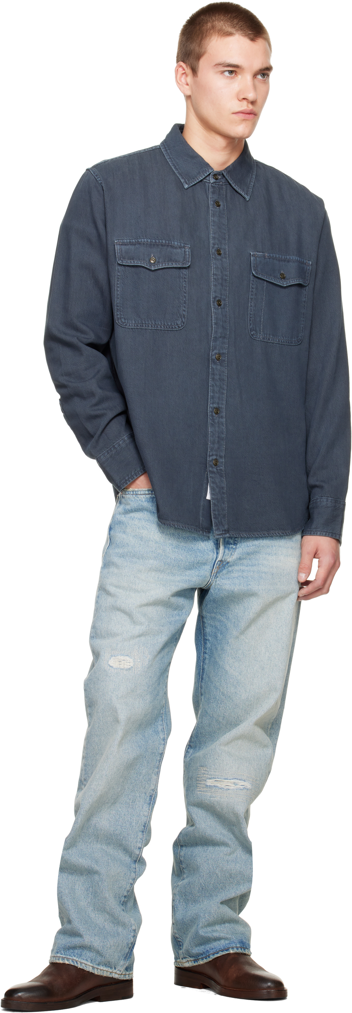 rag & bone - Blue Jack Infuse Denim Shirt