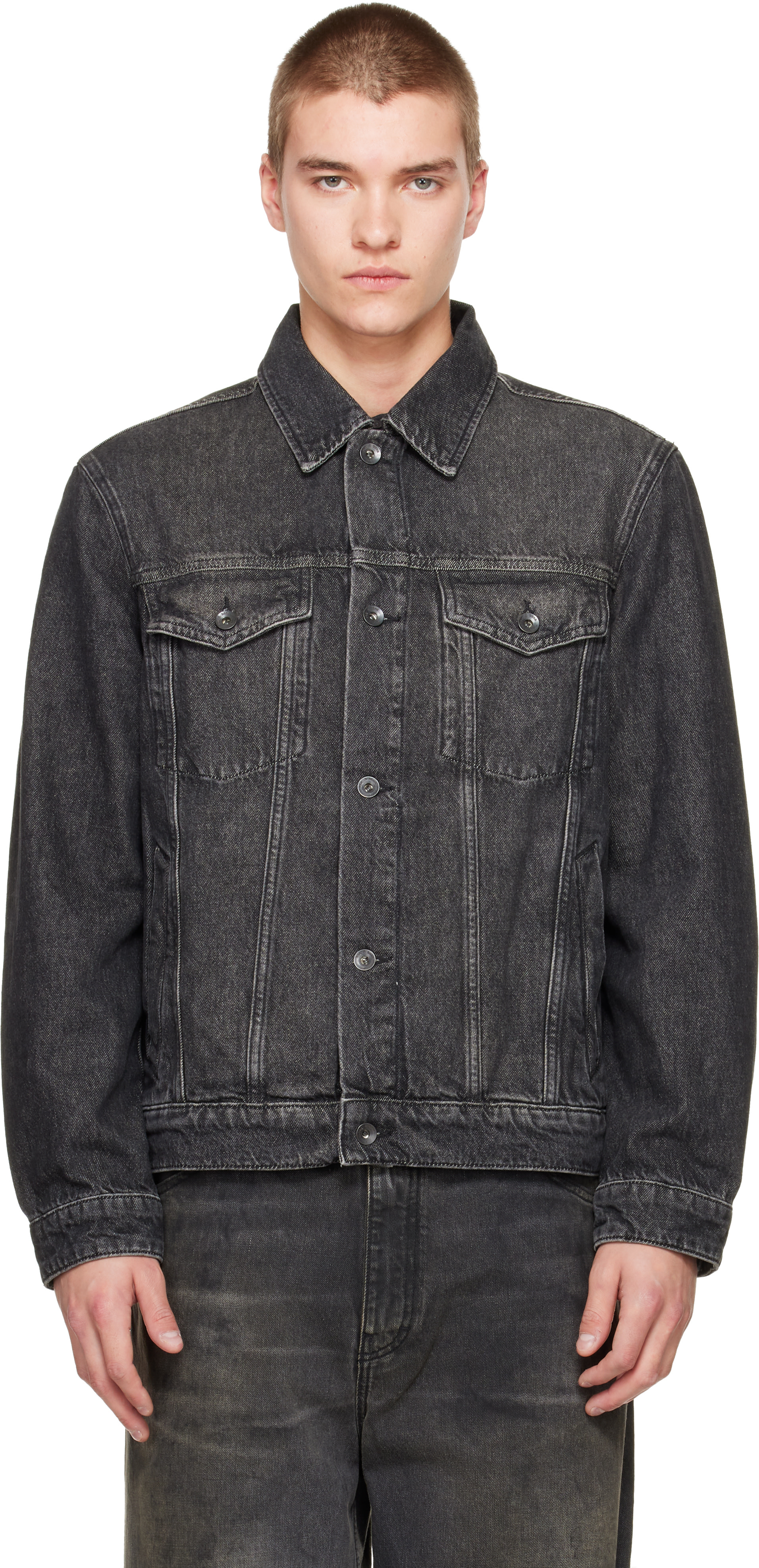 rag & bone - Black rb 3 Trucker Denim Jacket