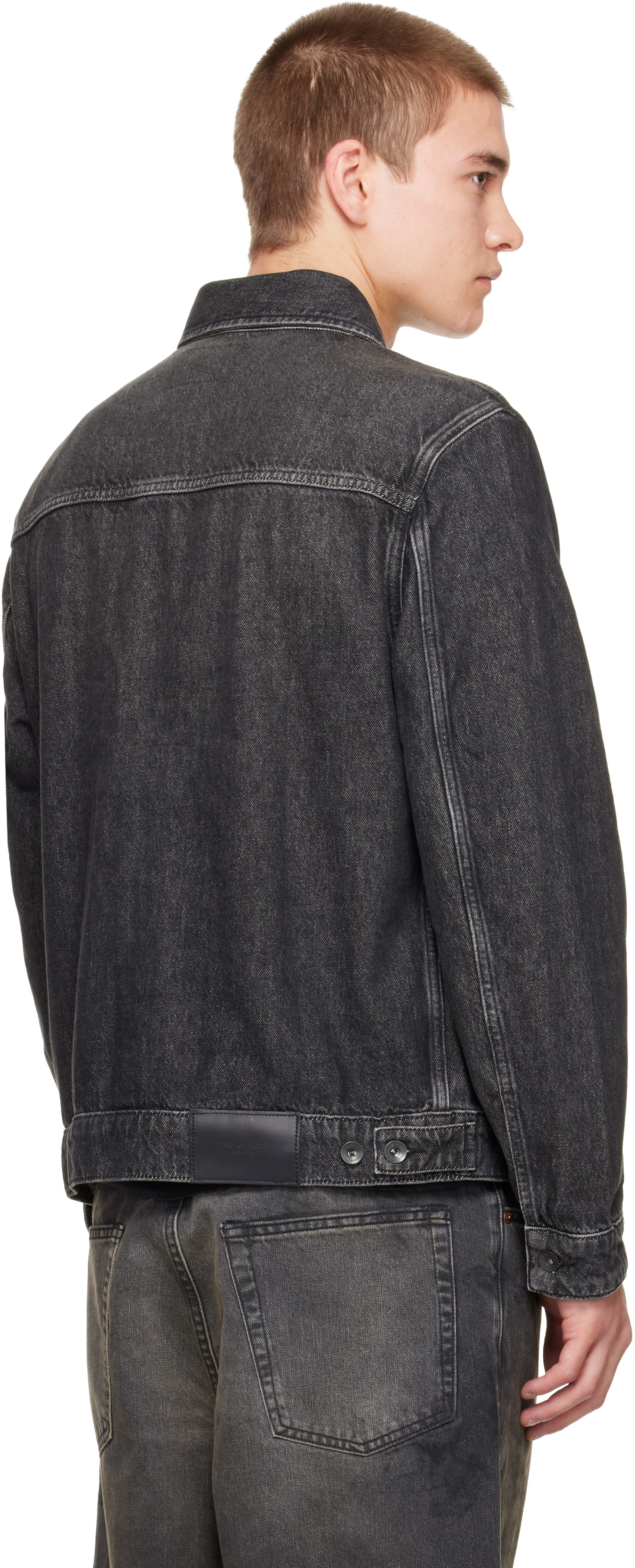 rag & bone - Black rb 3 Trucker Denim Jacket