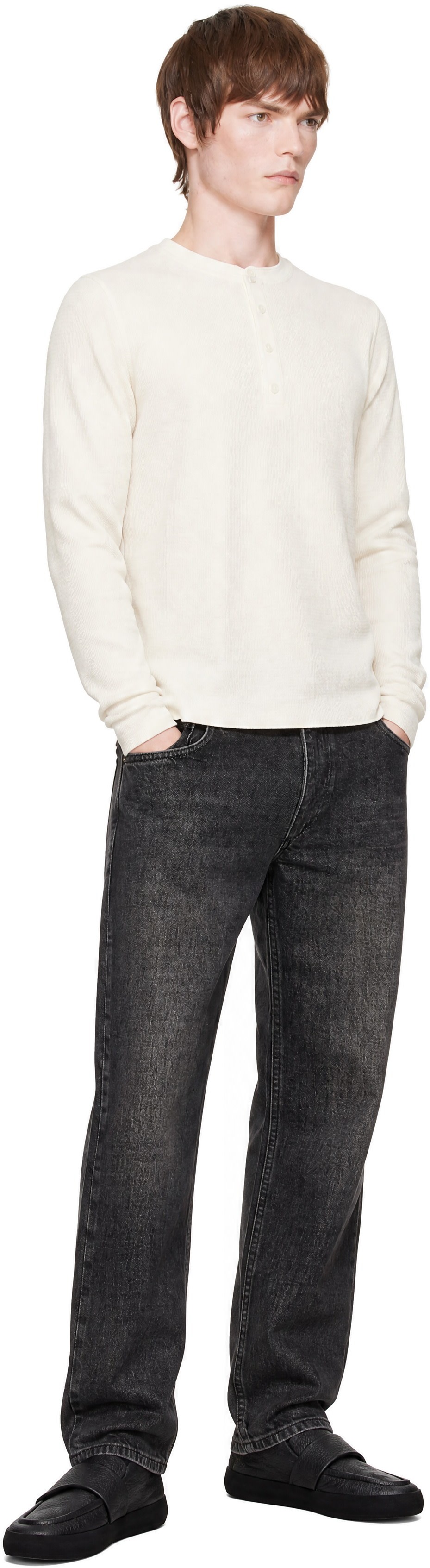 rag & bone - Gray Fit 4 Straight Jeans