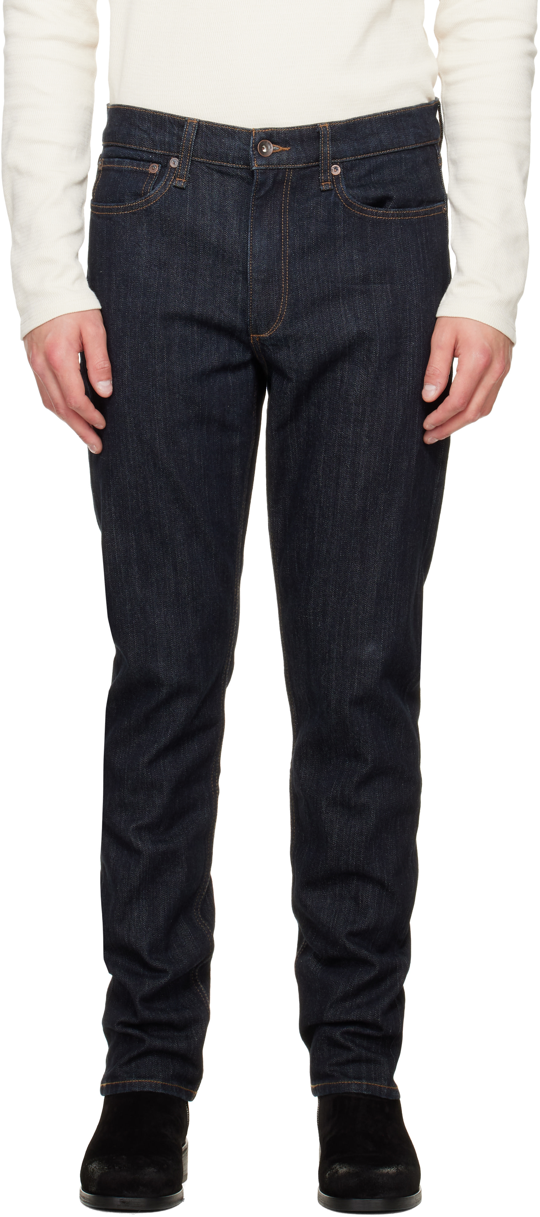 rag & bone - Navy Fit 2 Slim Jeans