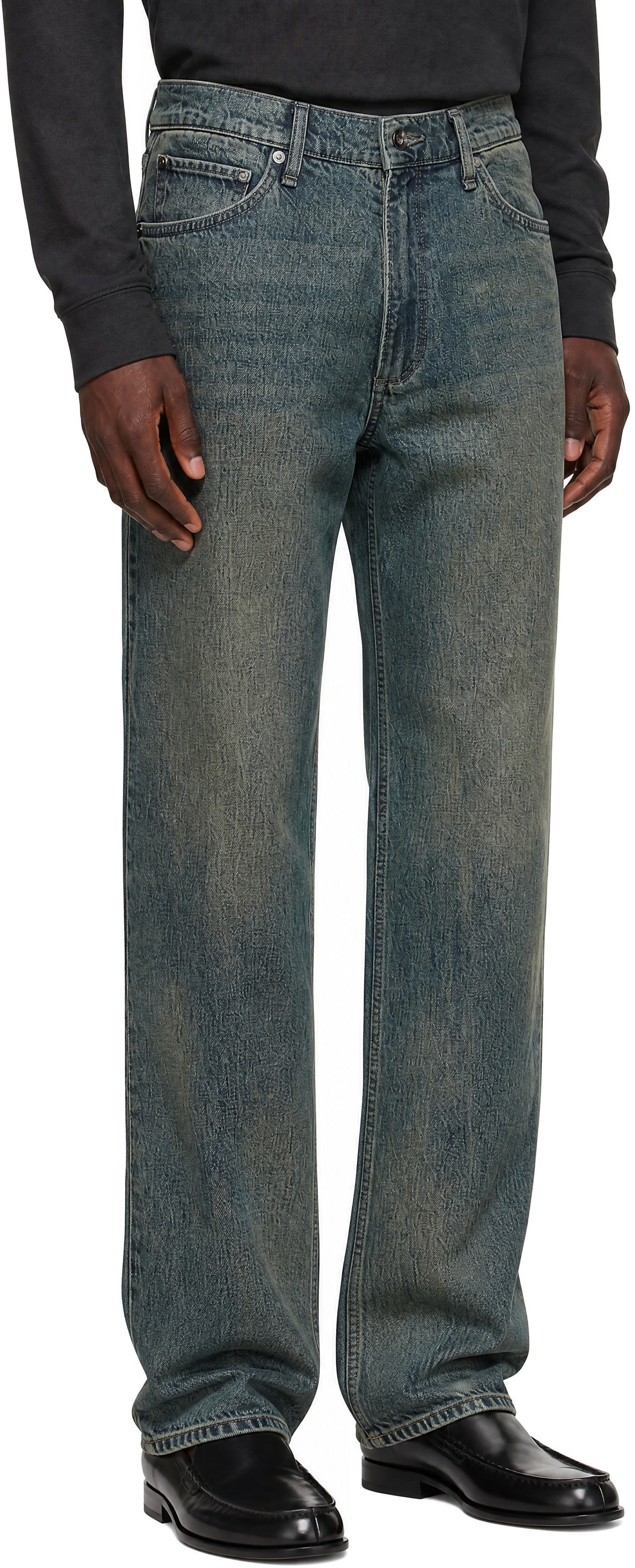 rag & bone - Jean ample Infuse bleu
