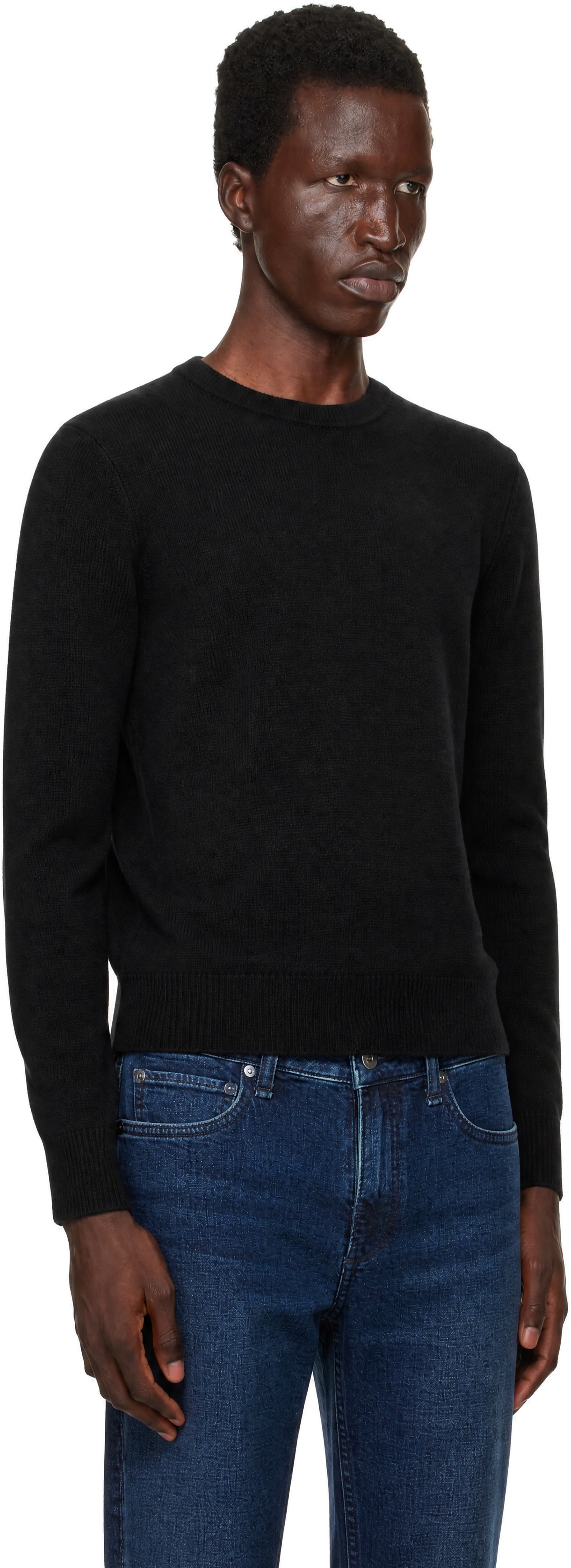 rag & bone - Pull Vernon noir en cachemire