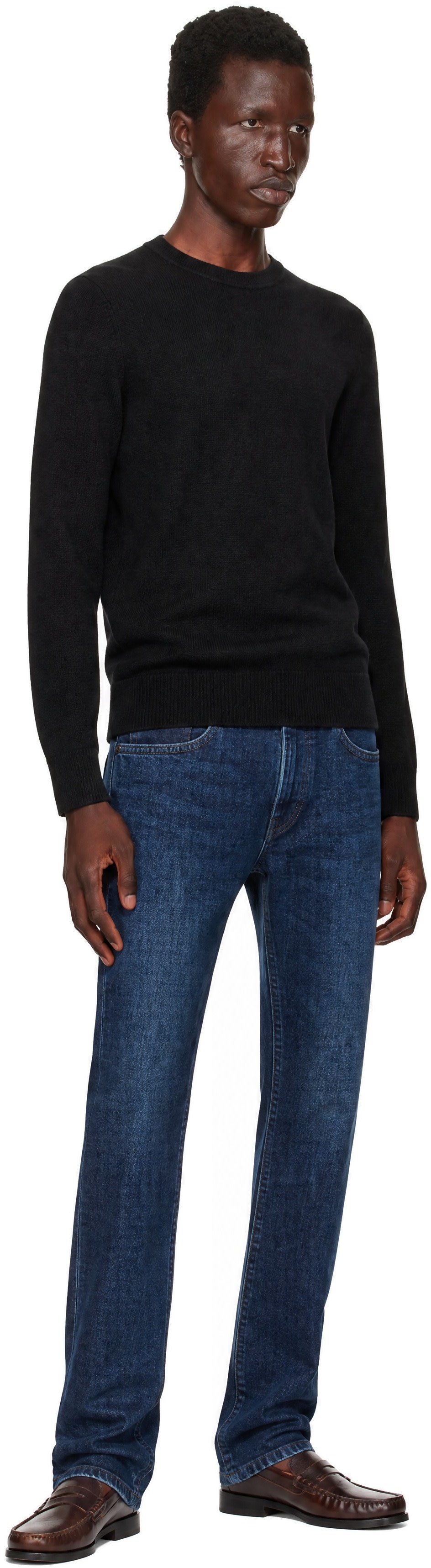 rag & bone - Pull Vernon noir en cachemire