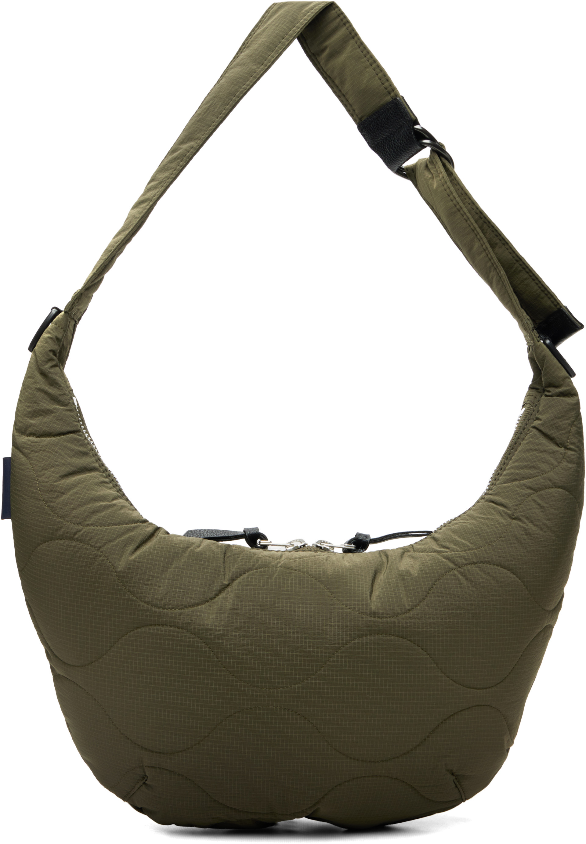 COMME des garçons HOMME homme メッセンジャーバッグ Comme des Garçons Homme: Khaki Nylon Ripstop Messenger Bag | SSENSE