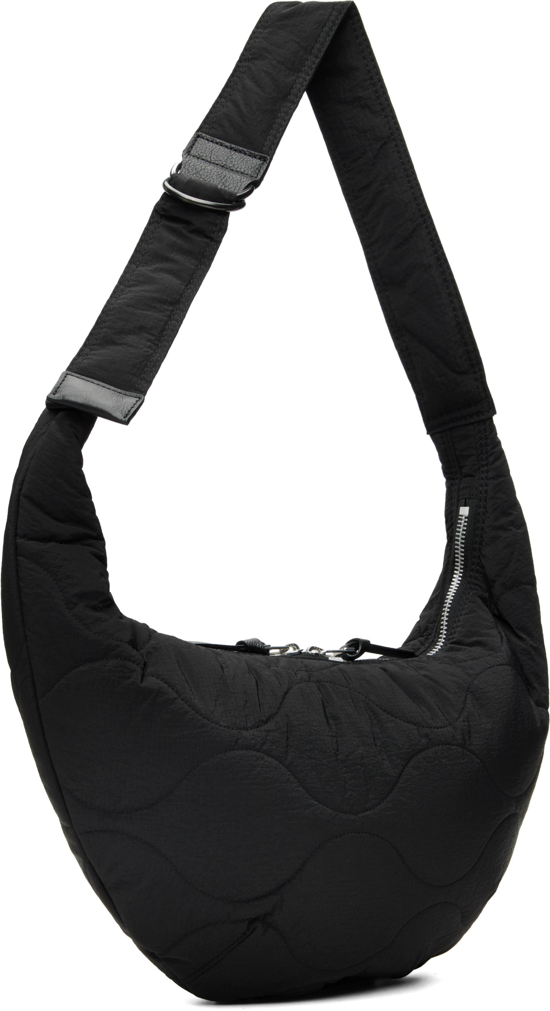 COMME des GARCONS HOMME メッセンジャーバッグ Comme des Garçons Homme: ブラック リップストップ ナイロン