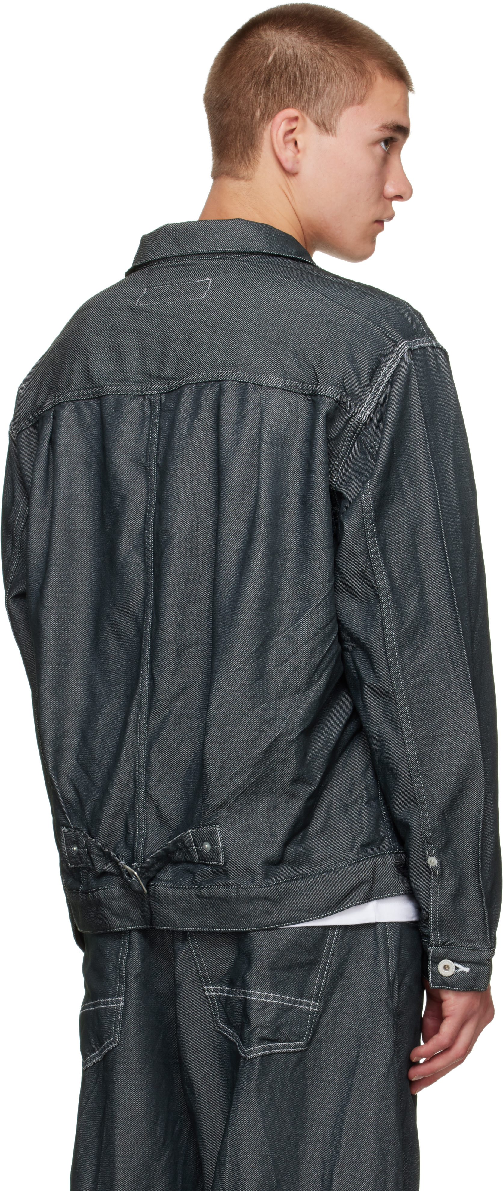 Comme des Garçons Homme - Gray Polyester Denim Jacket