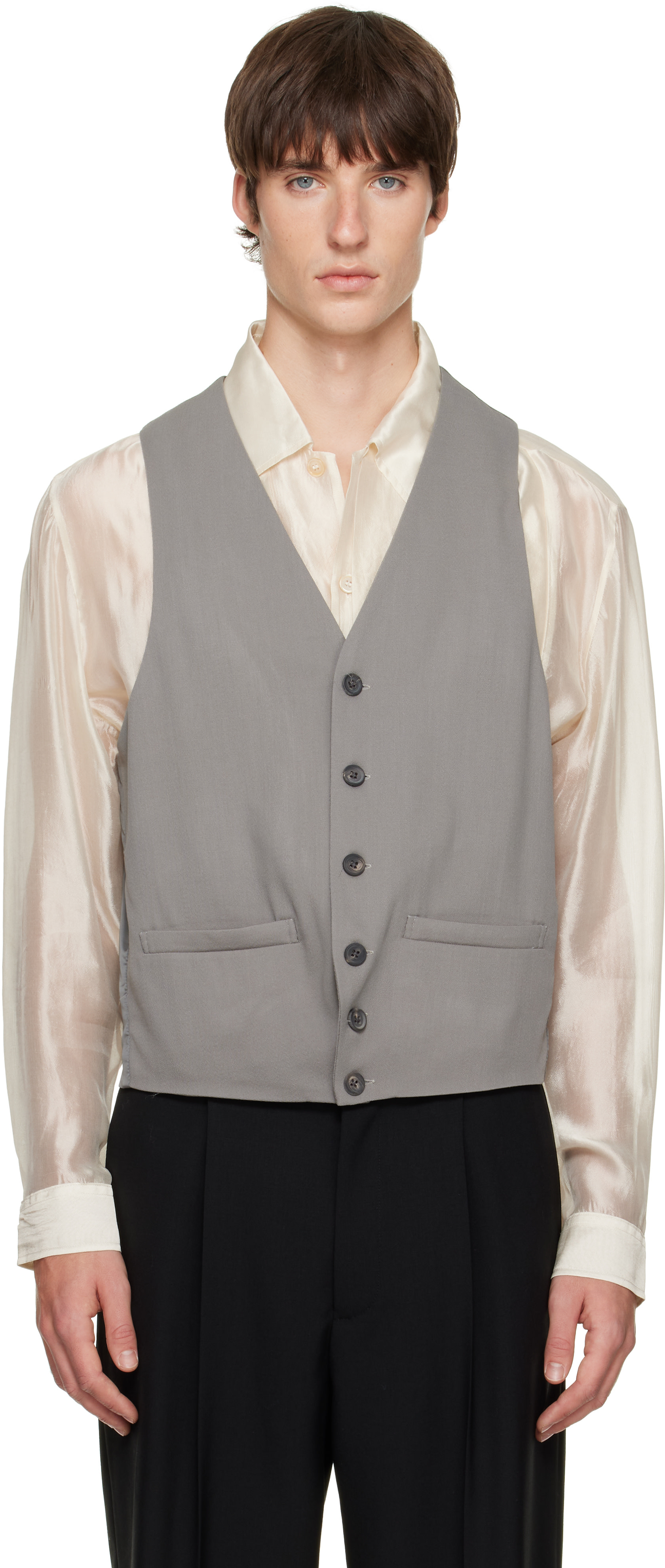 SOSHIOTSUKI - Gray Last Button Vest