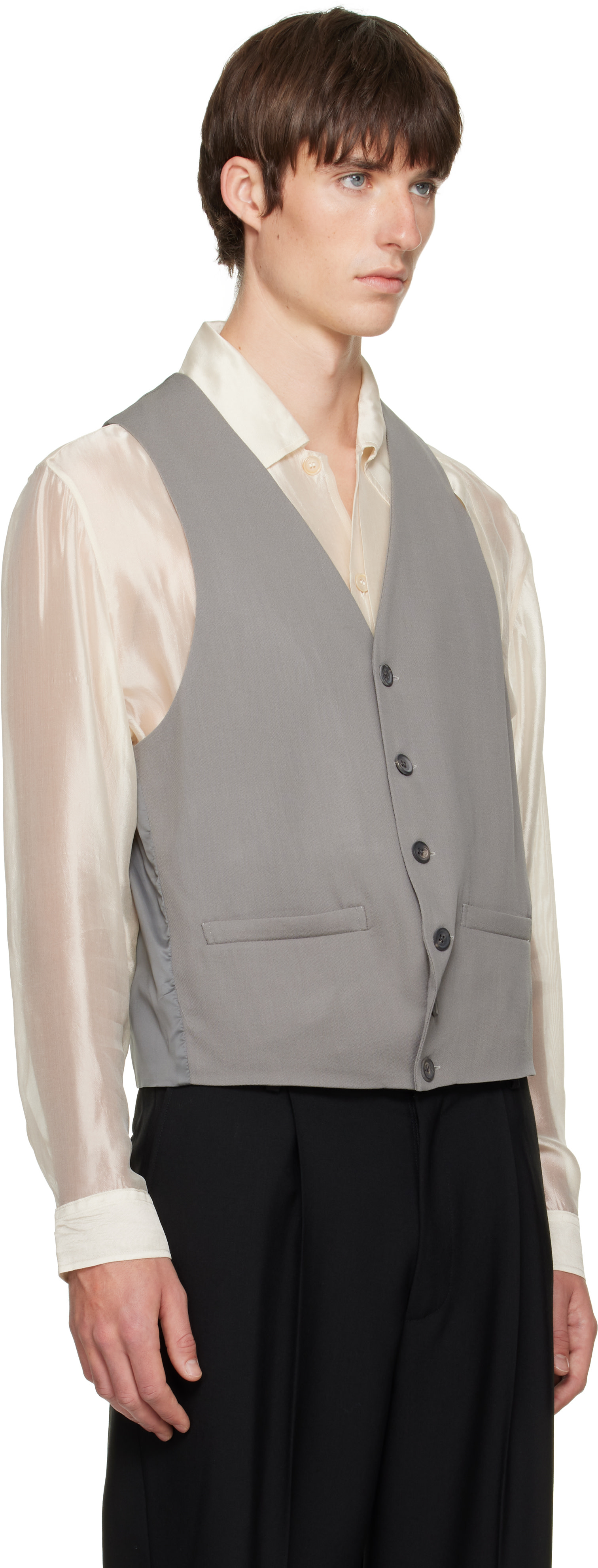SOSHIOTSUKI - Gray Last Button Vest