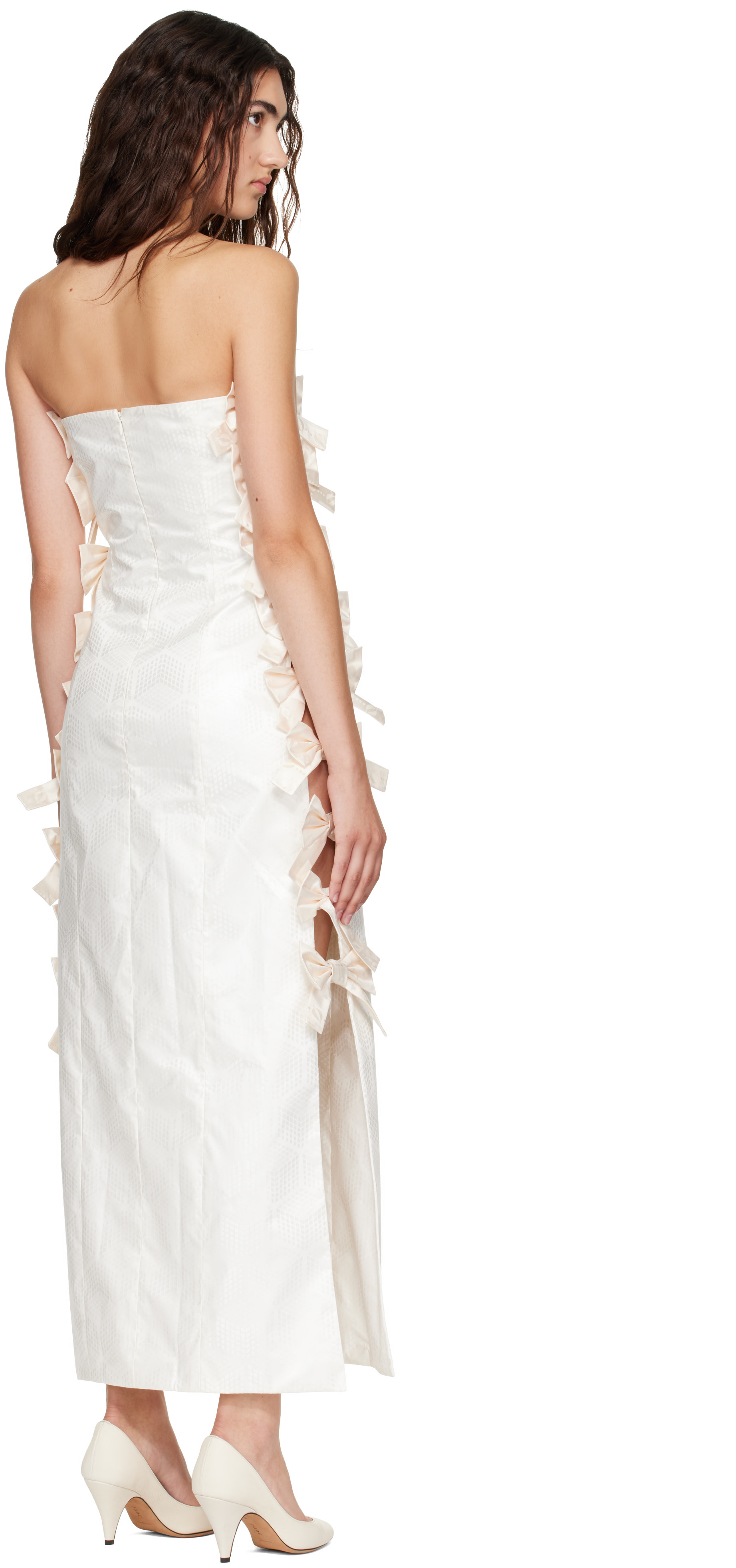 Super YAYA - Robe longue Sofia blanc cassé