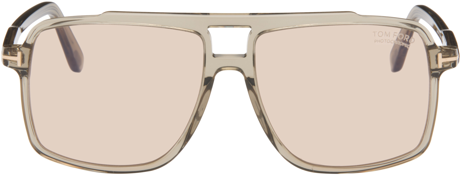 TOM FORD - Lunettes de soleil Kemp vertes