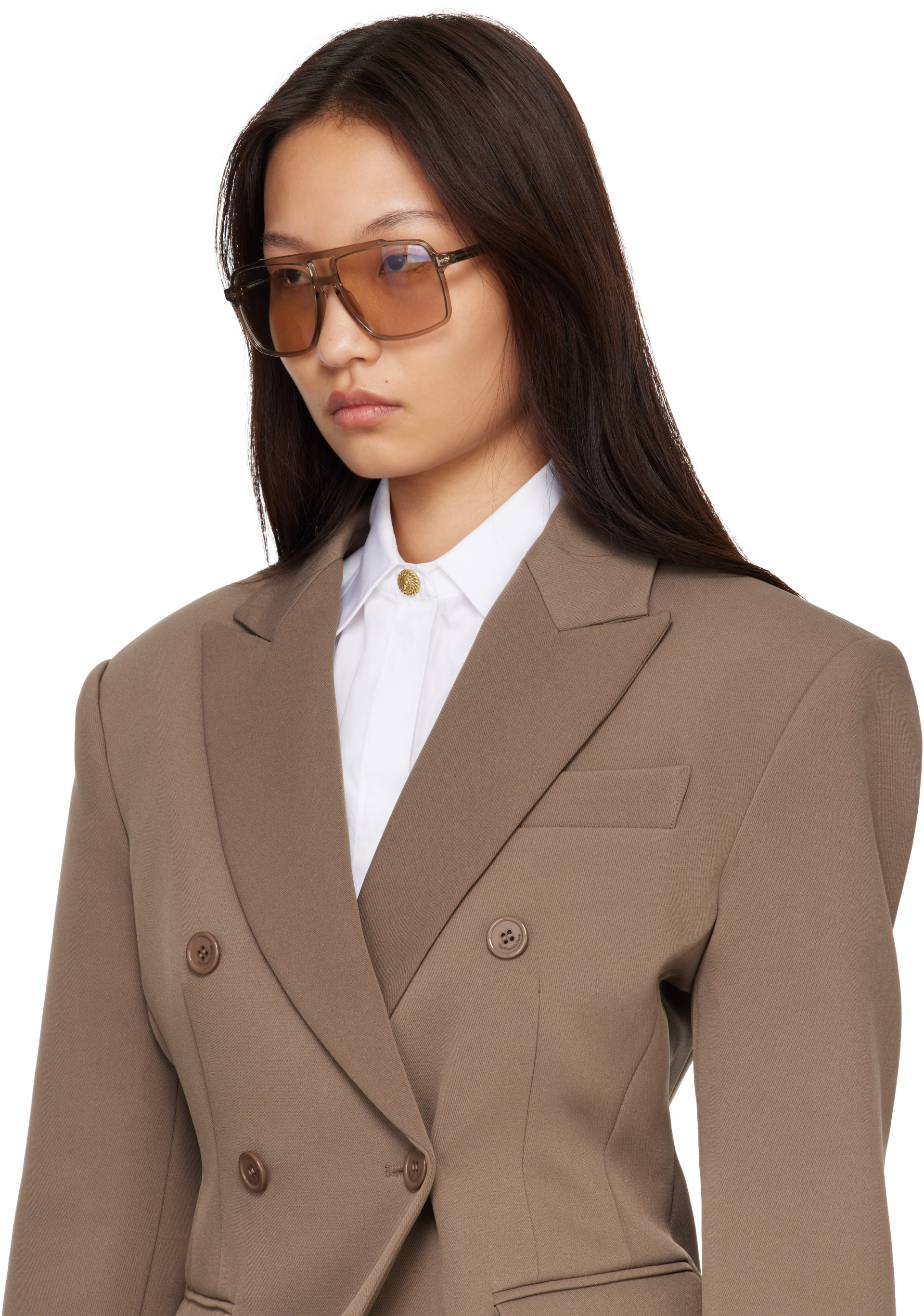 TOM FORD - Lunettes de soleil Kemp vertes