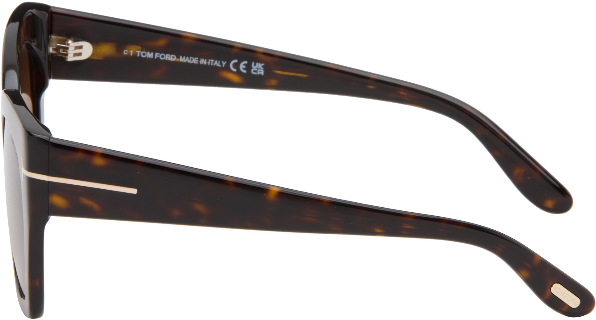 TOM FORD - Lunettes de soleil Joni brunes