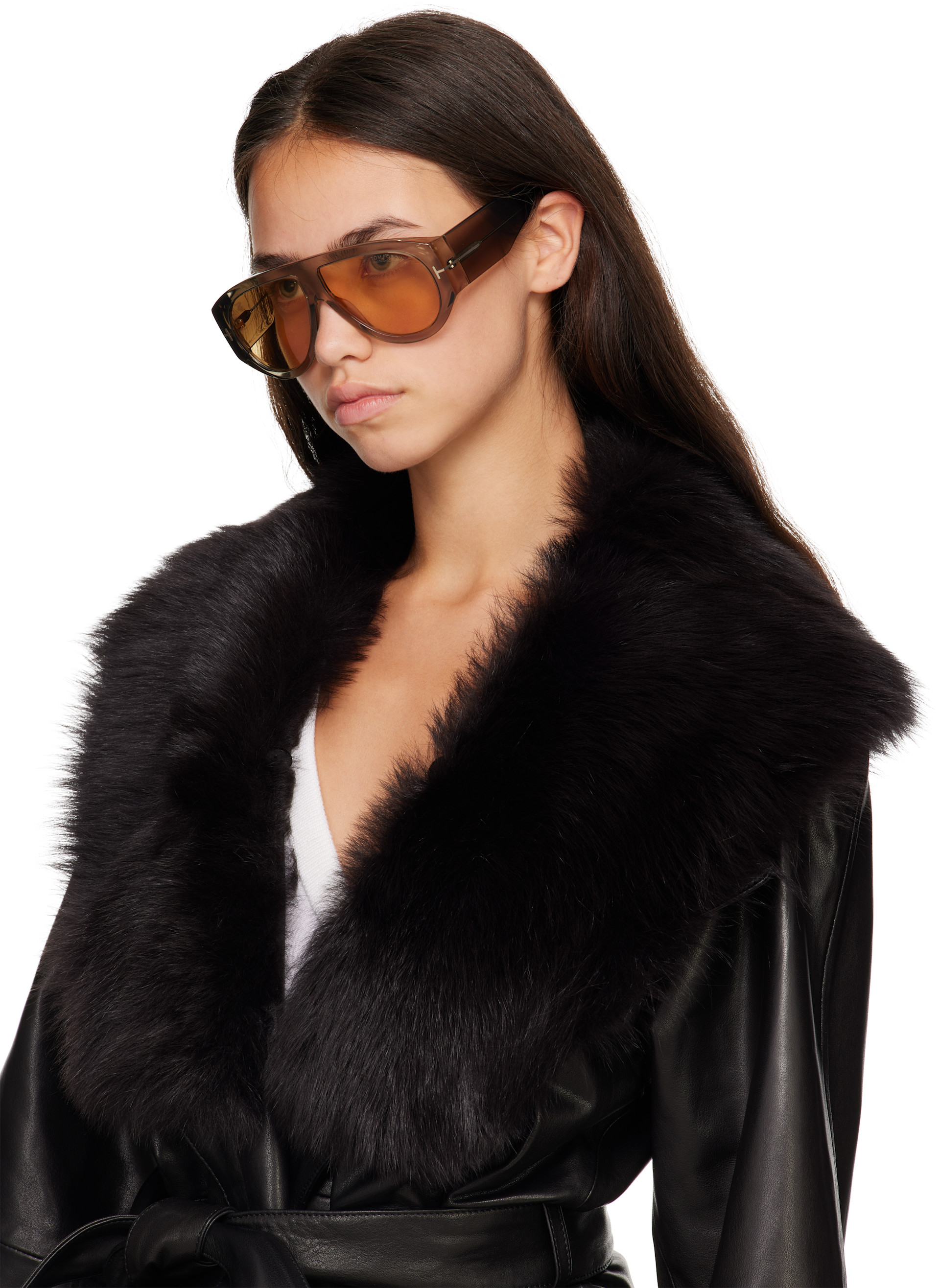TOM FORD - Lunettes de soleil Bronson grises