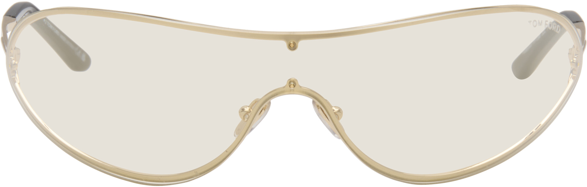 TOM FORD: ゴールド FT1396 サングラス | SSENSE 日本