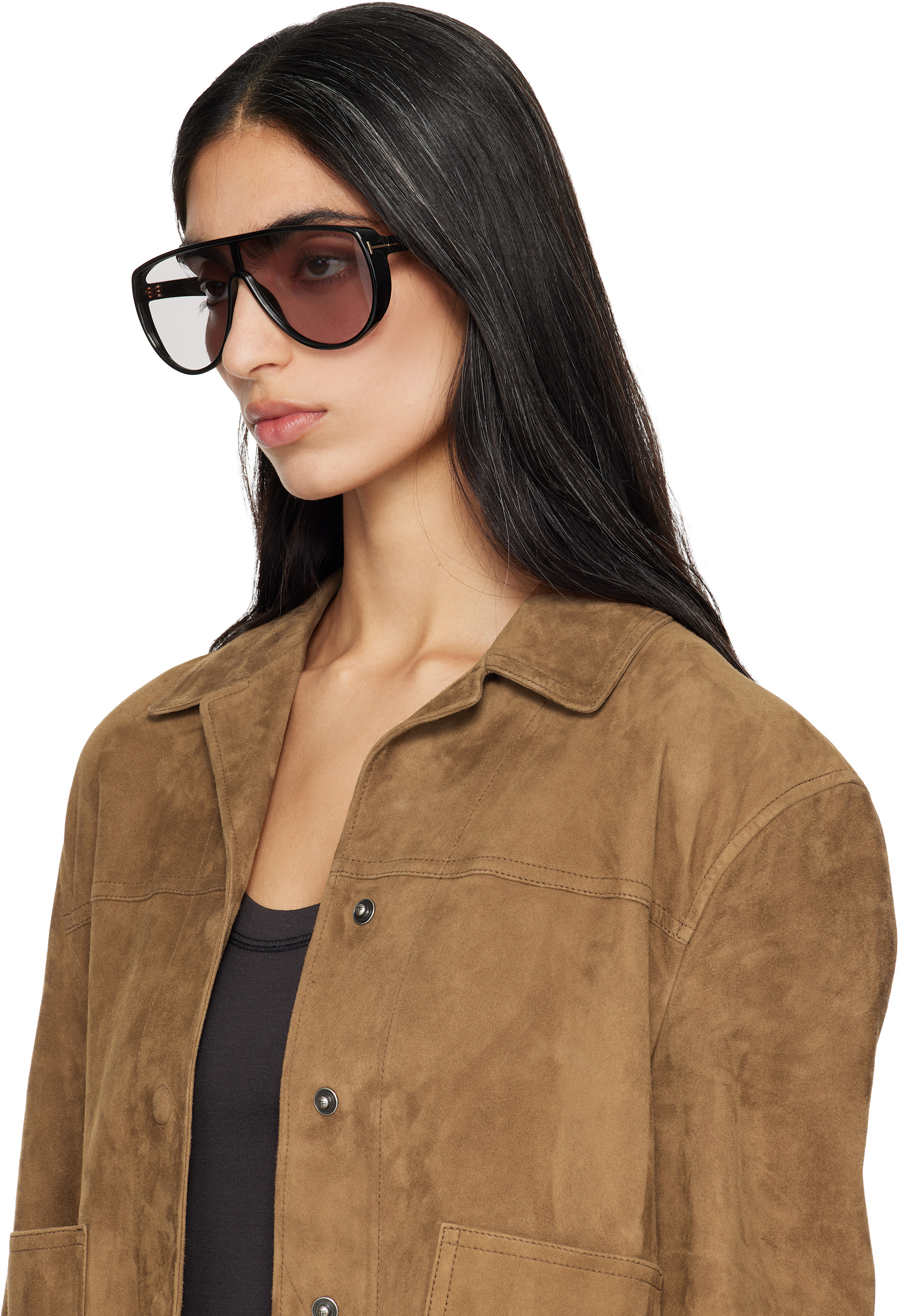 治*真様 TOM FORD TOM FORD: Black Photochromatic Achilles Sunglasses | SSENSE