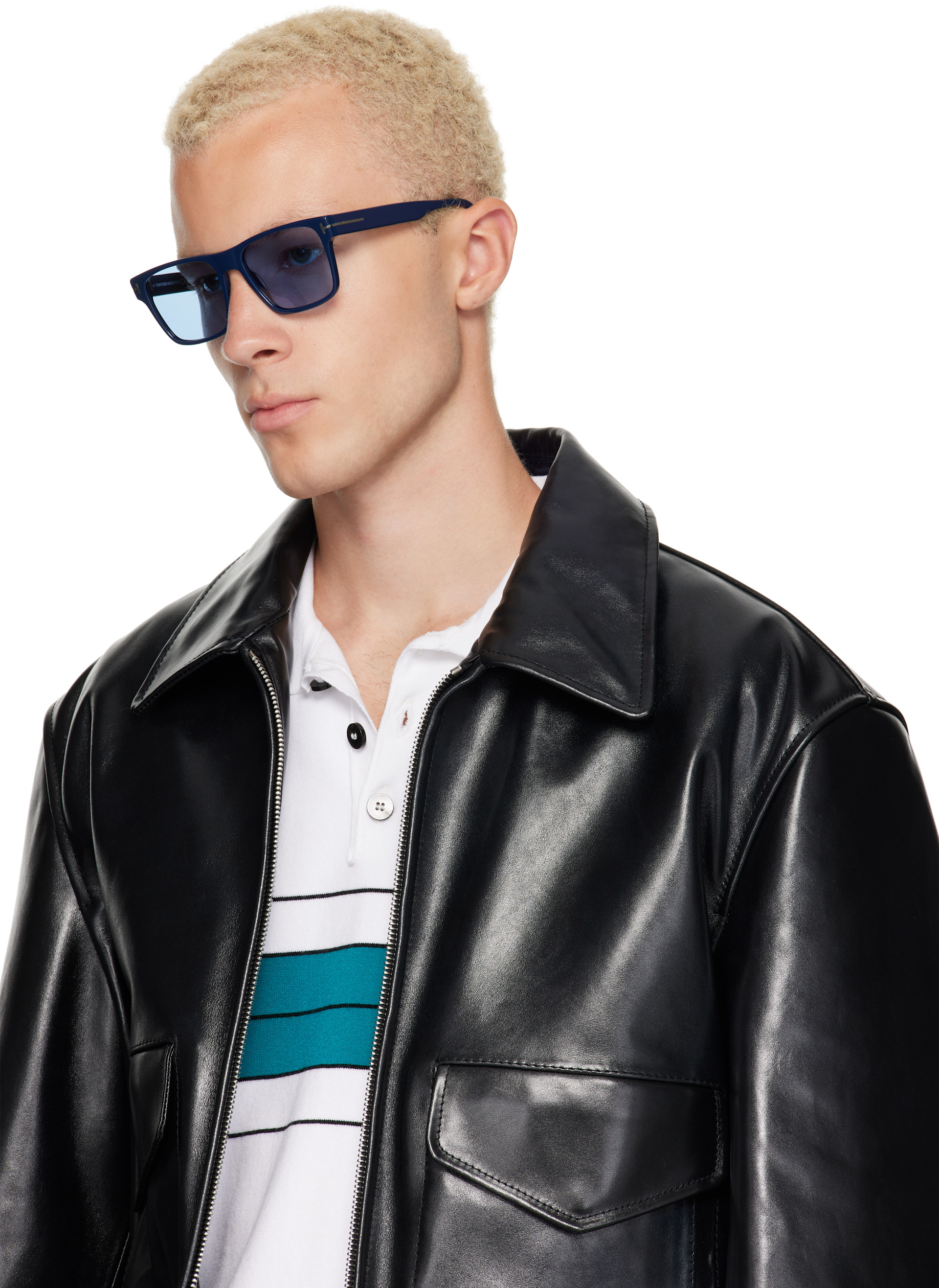 TOM FORD - Navy Calder Sunglasses