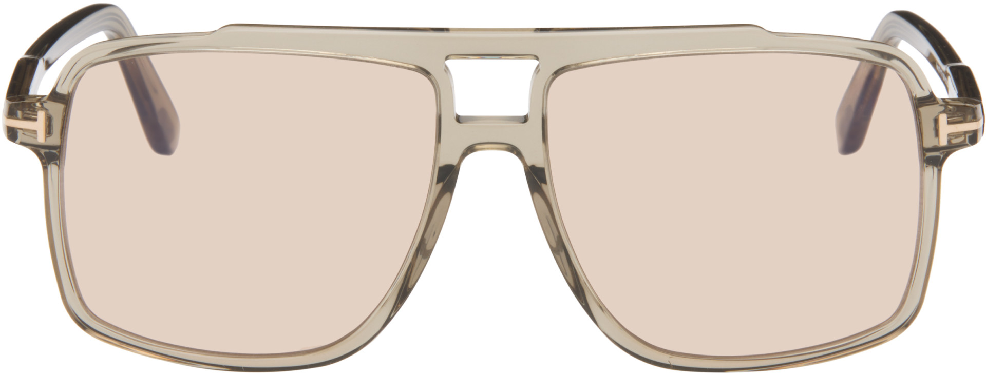 TOM FORD - Lunettes de soleil Kemp vertes