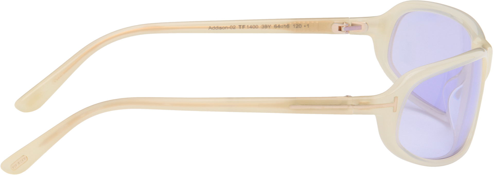 TOM FORD - Off-White Addison Sunglasses