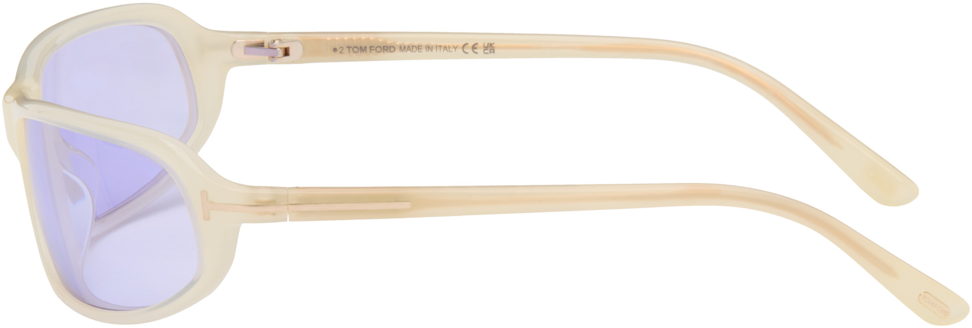 TOM FORD - Off-White Addison Sunglasses