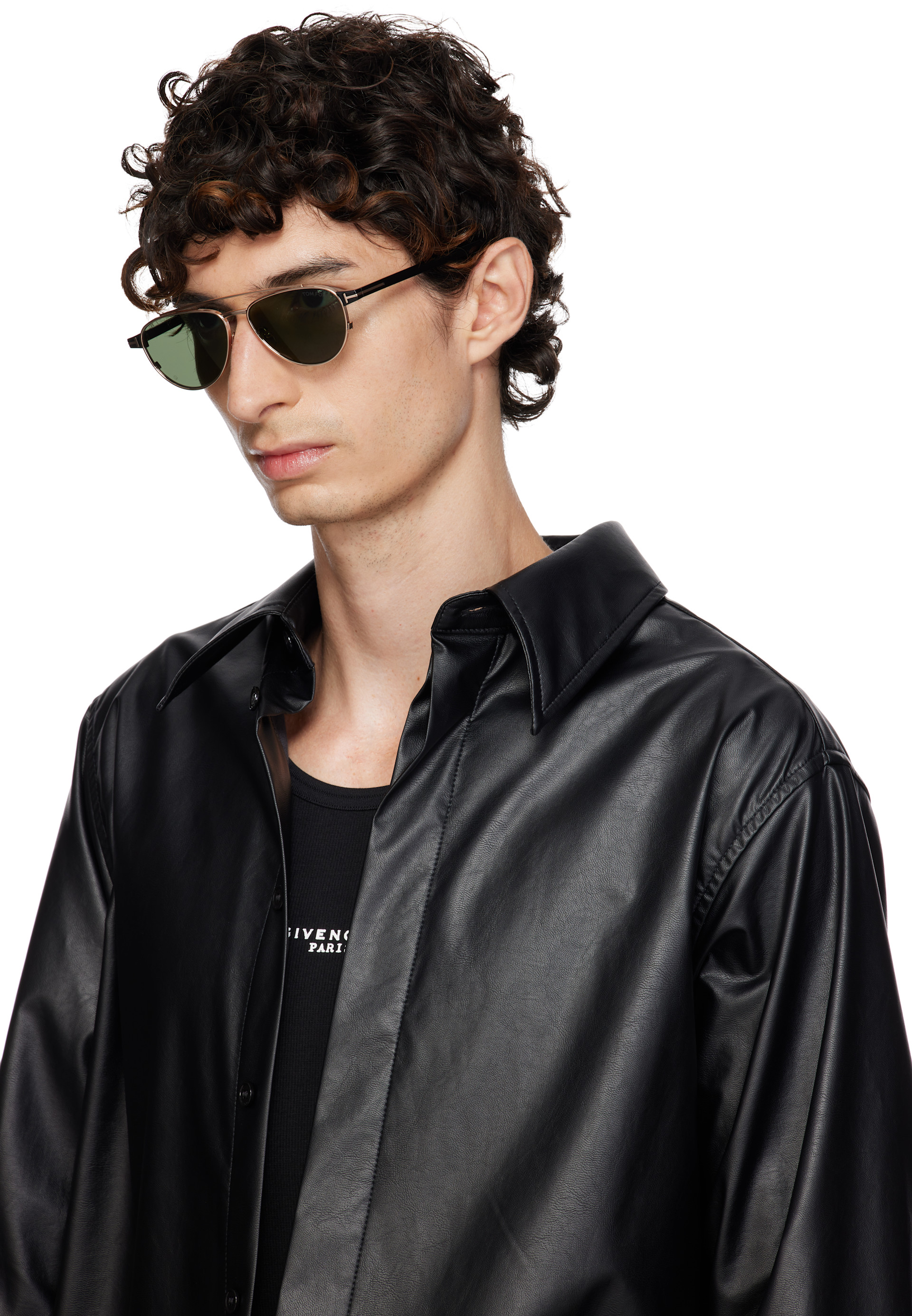 TOM FORD - Lunettes de soleil Anthony dorées