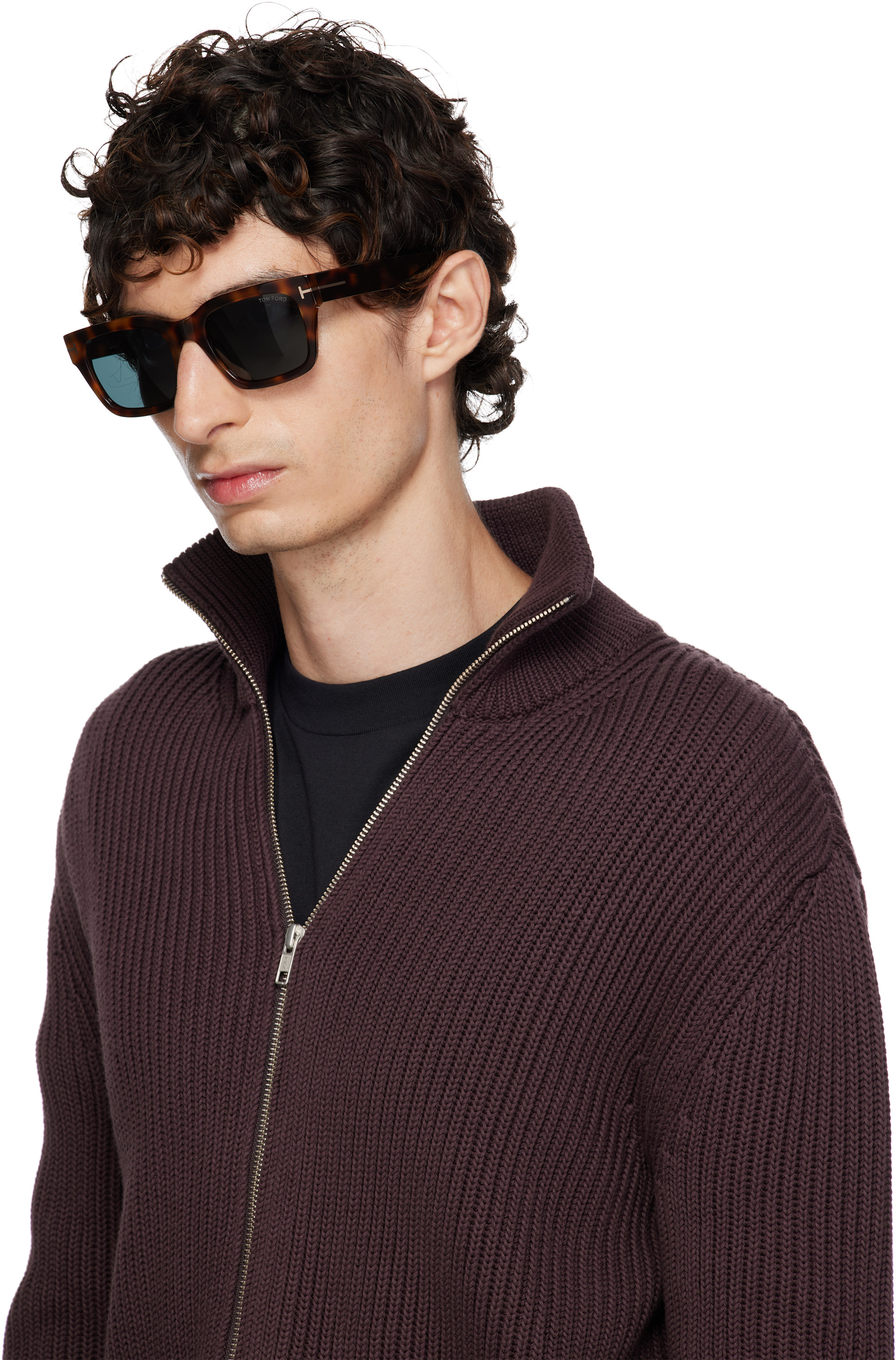 TOM FORD - Brown Andy Sunglasses