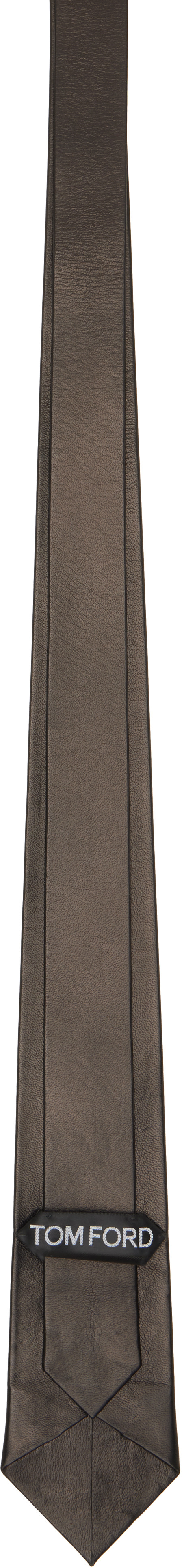 TOM FORD - Black Soft Nappa Plonge Tie