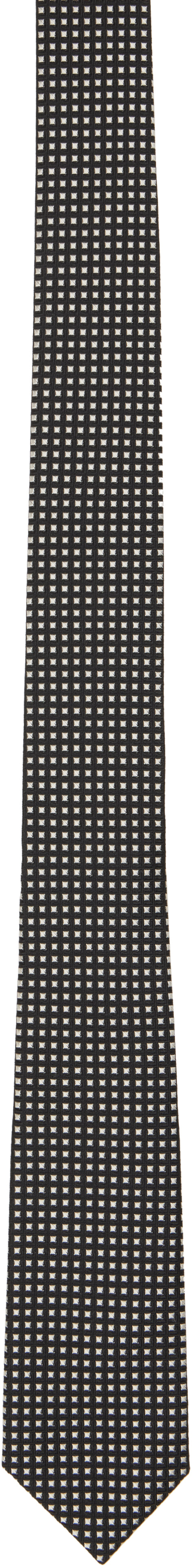 TOM FORD - Black Silk Jacquard Tie