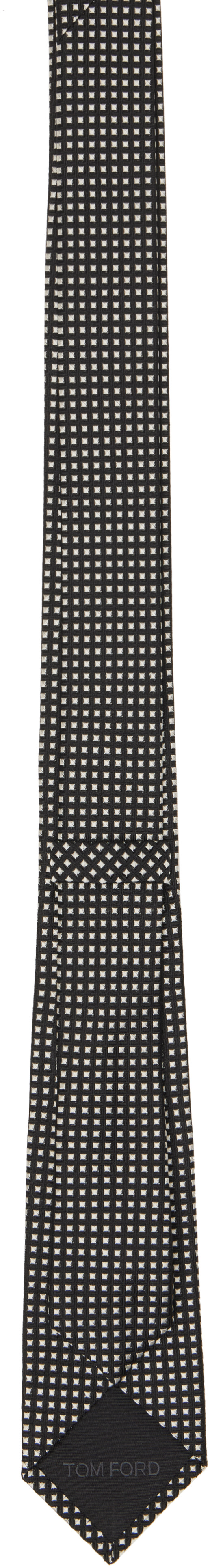 TOM FORD - Black Silk Jacquard Tie