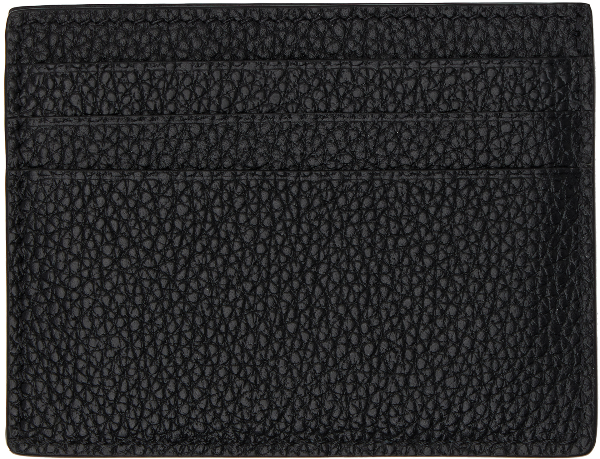 TOM FORD ブラック レザー カードケース TOM FORD: ブラック Classic グレインレザー カードケース | SSENSE 日本