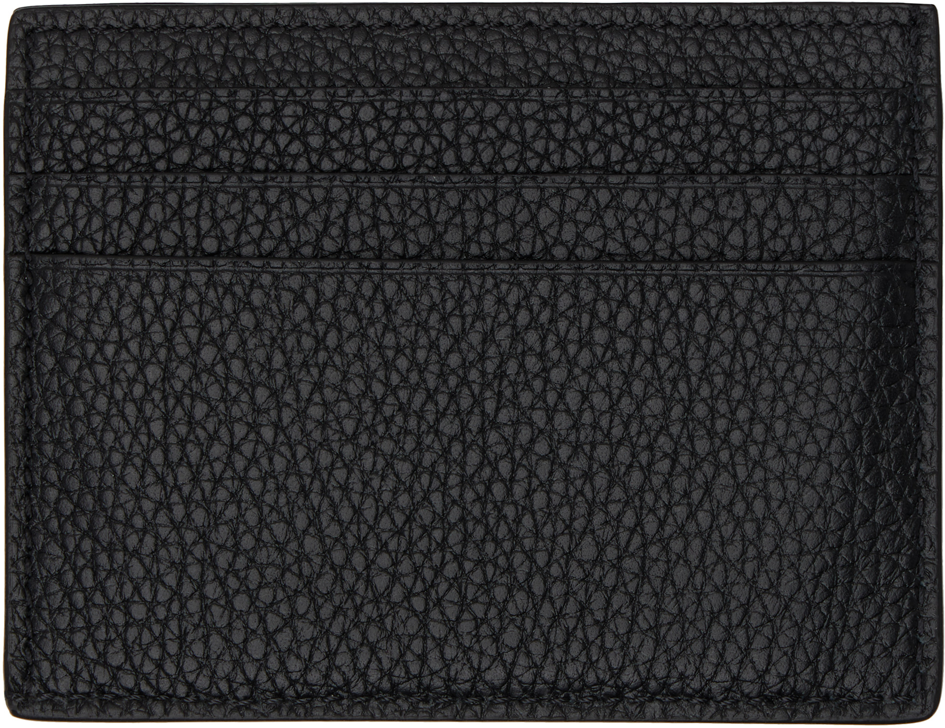 TOM FORD: ブラック Classic グレインレザー カードケース | SSENSE 日本