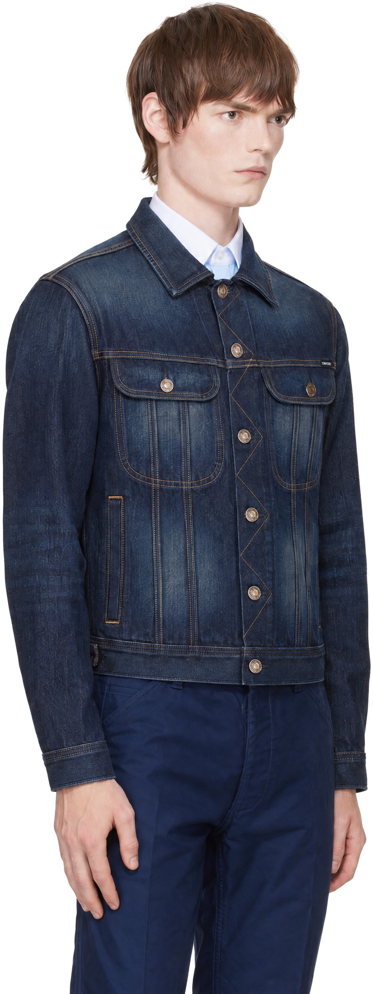 TOM FORD - Navy Icon Denim Jacket