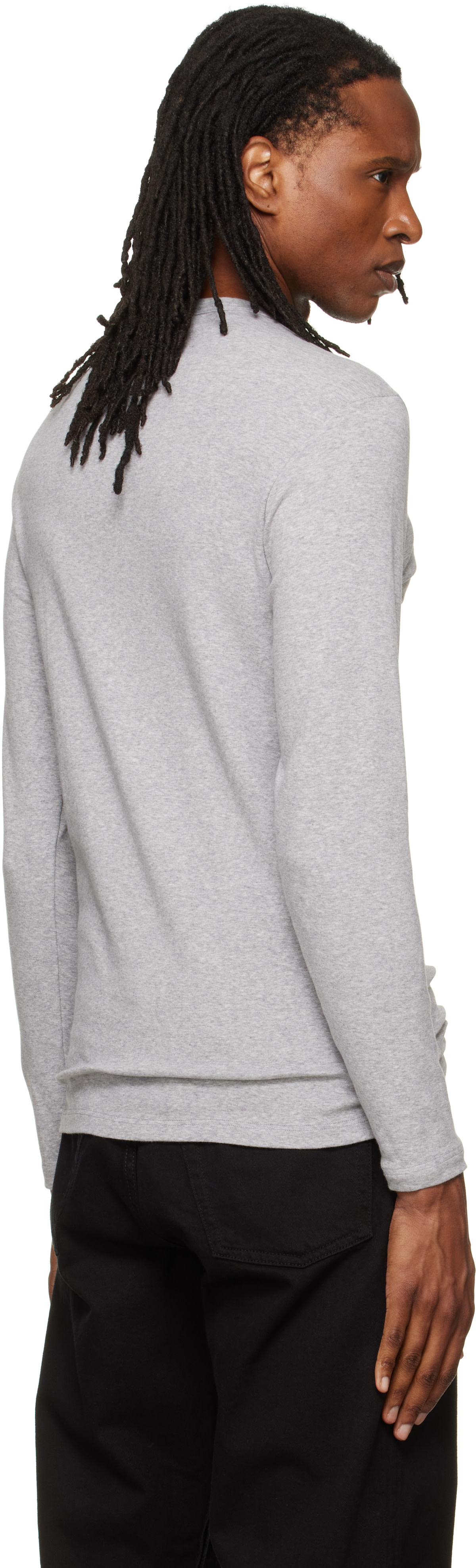 TOM FORD - Henley gris en coton