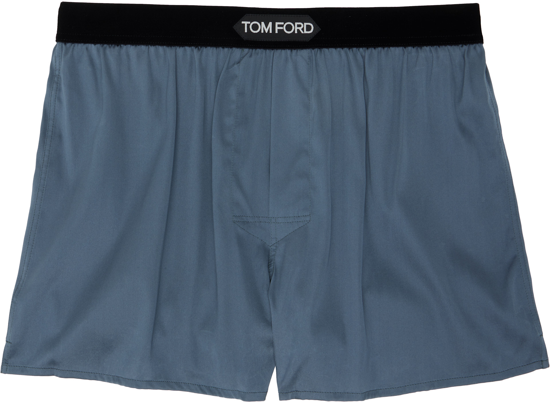 TOM FORD - Boxer gris en soie
