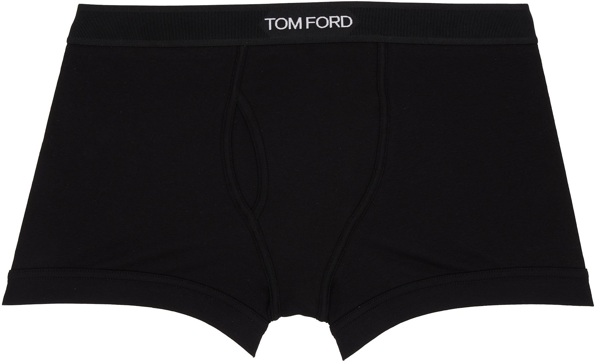 TOM FORD - 블랙 & 그레이 코튼 박서 브리프 세트