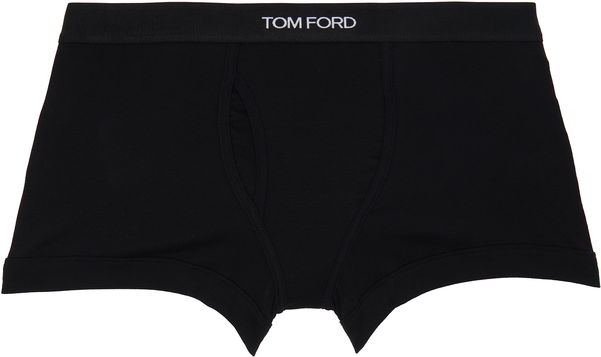 TOM FORD - Two-Pack Black Cotton Boxer Briefs