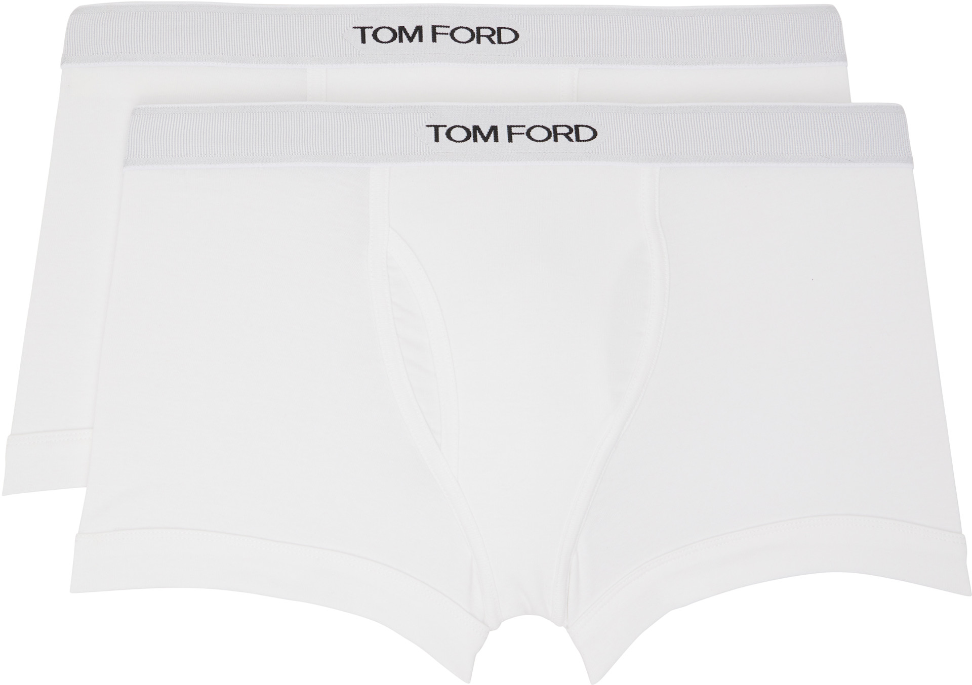 TOM FORD - Two-Pack White Cotton Boxer Briefs