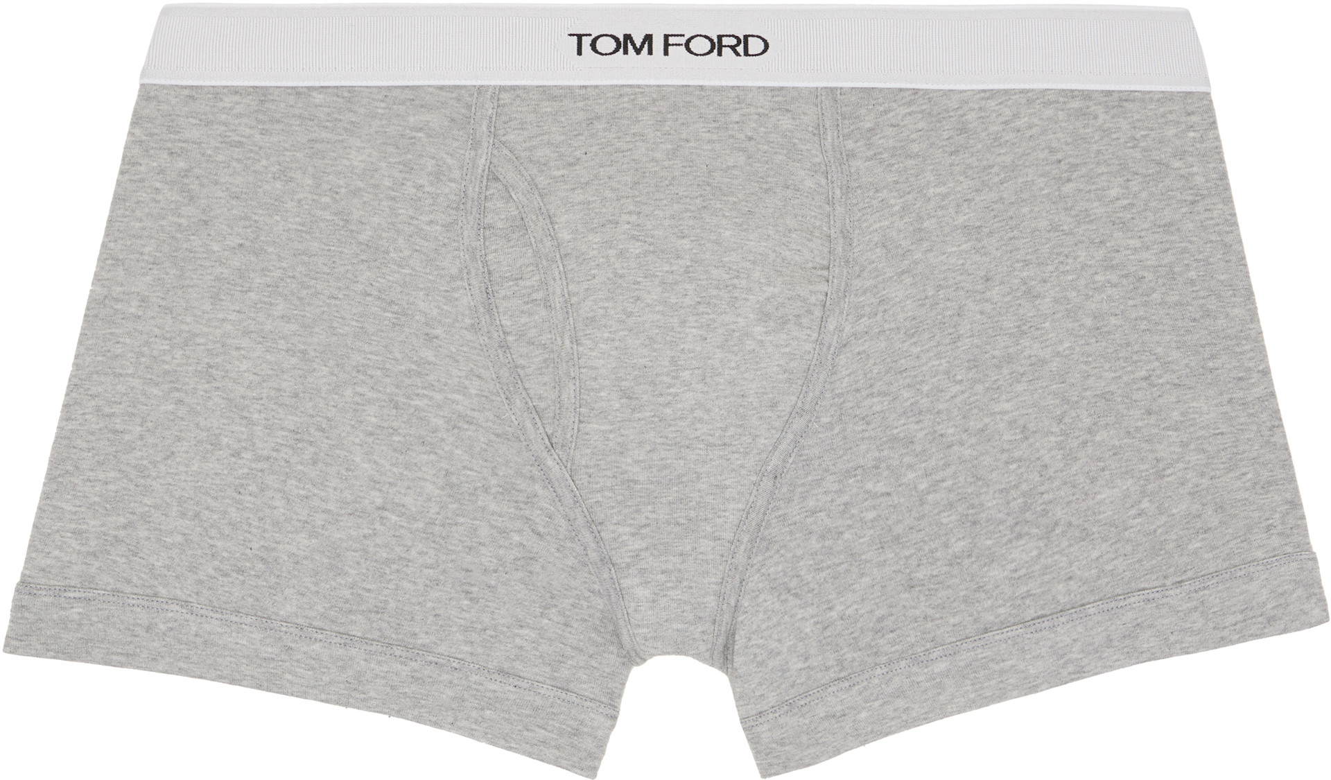 TOM FORD - Two-Pack Gray Cotton Boxer Briefs
