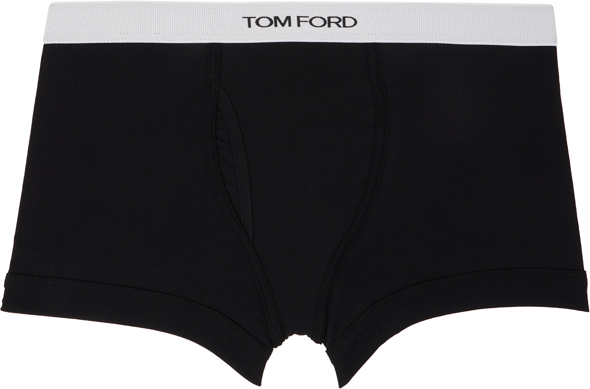 TOM FORD - Two-Pack Black Cotton Boxer Briefs