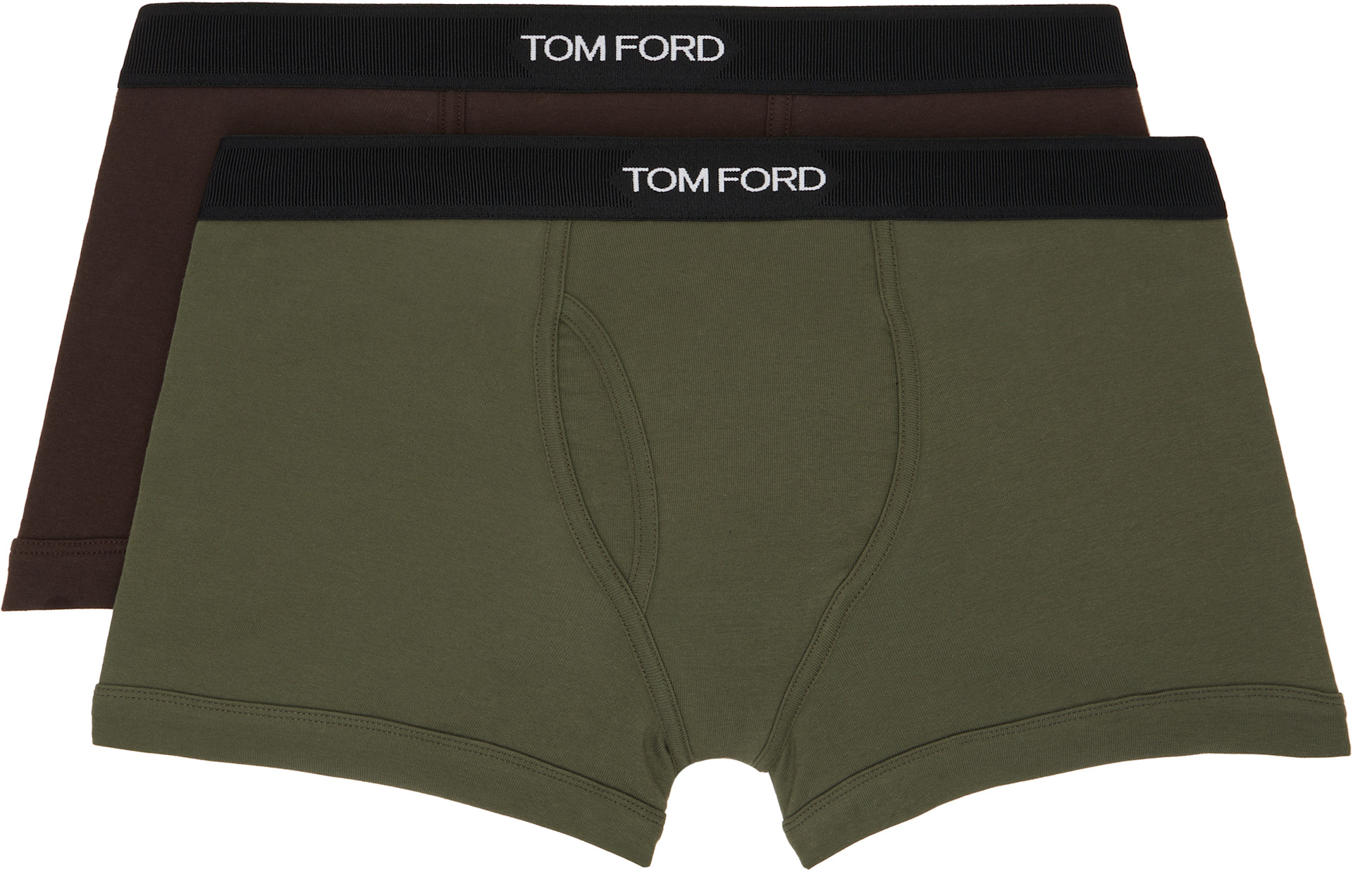TOM FORD - Two-Pack Multicolor Cotton Boxer Briefs