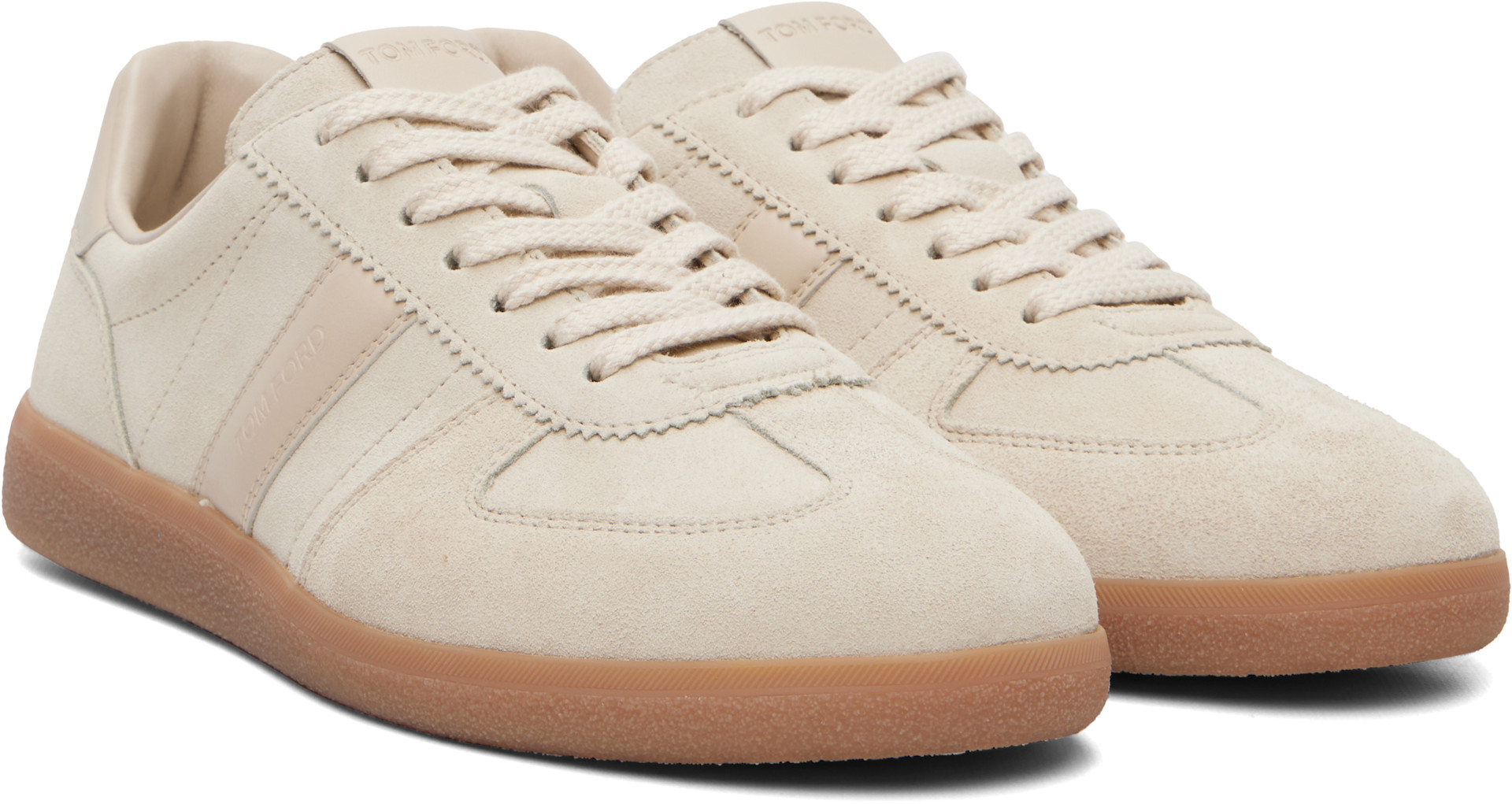 TOM FORD - Baskets Archer blanc cassé