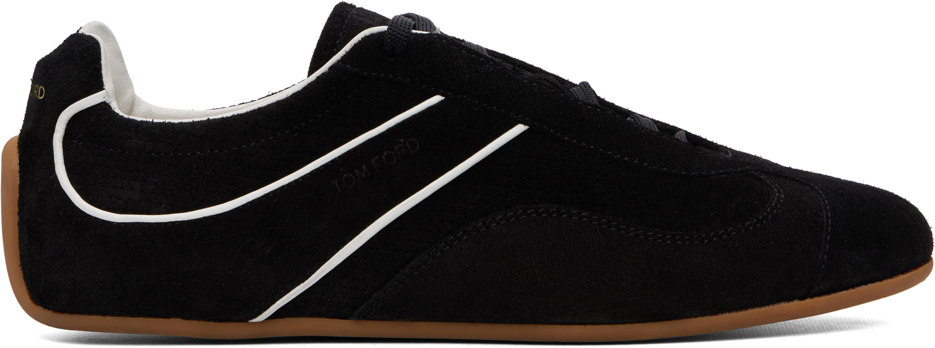 TOM FORD - Black Suede Lewis Sneakers