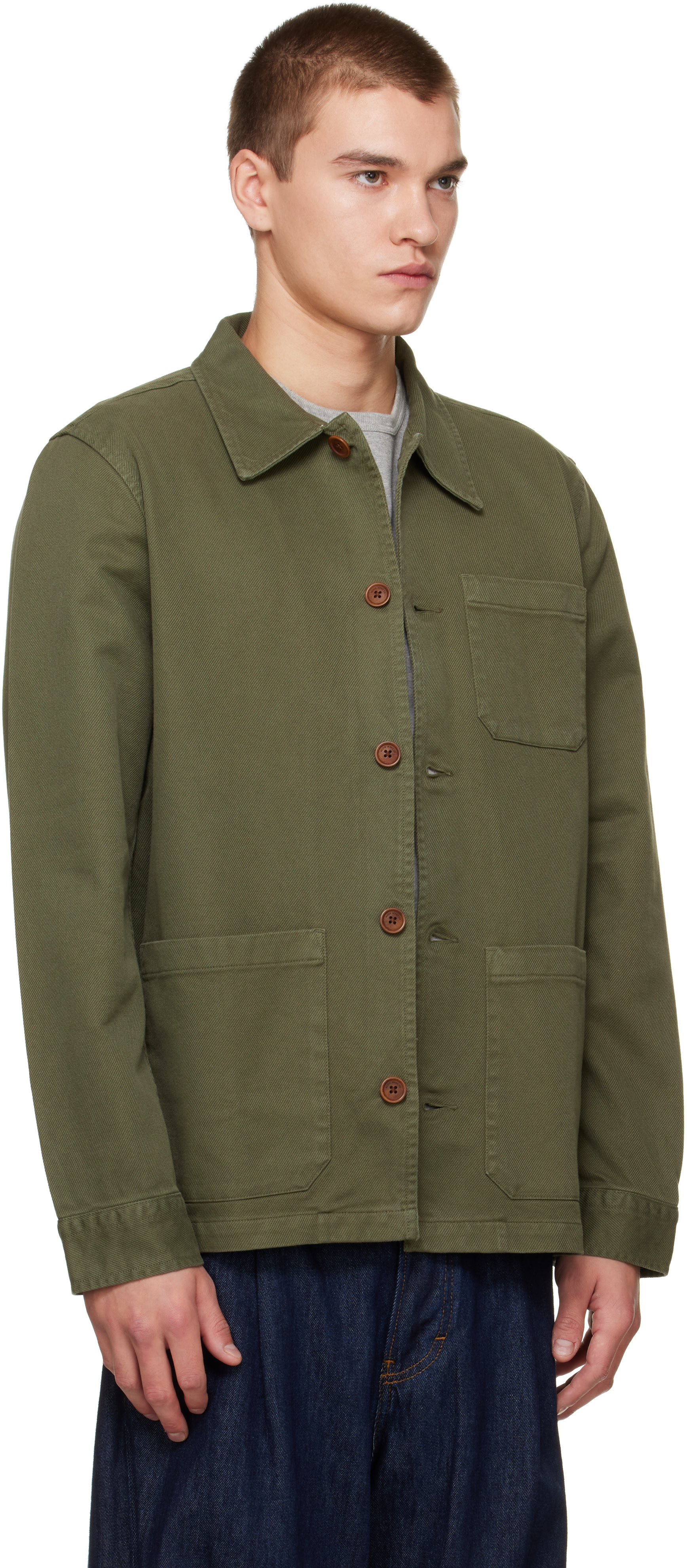 Nudie Jeans - Khaki Barney Worker Jacket