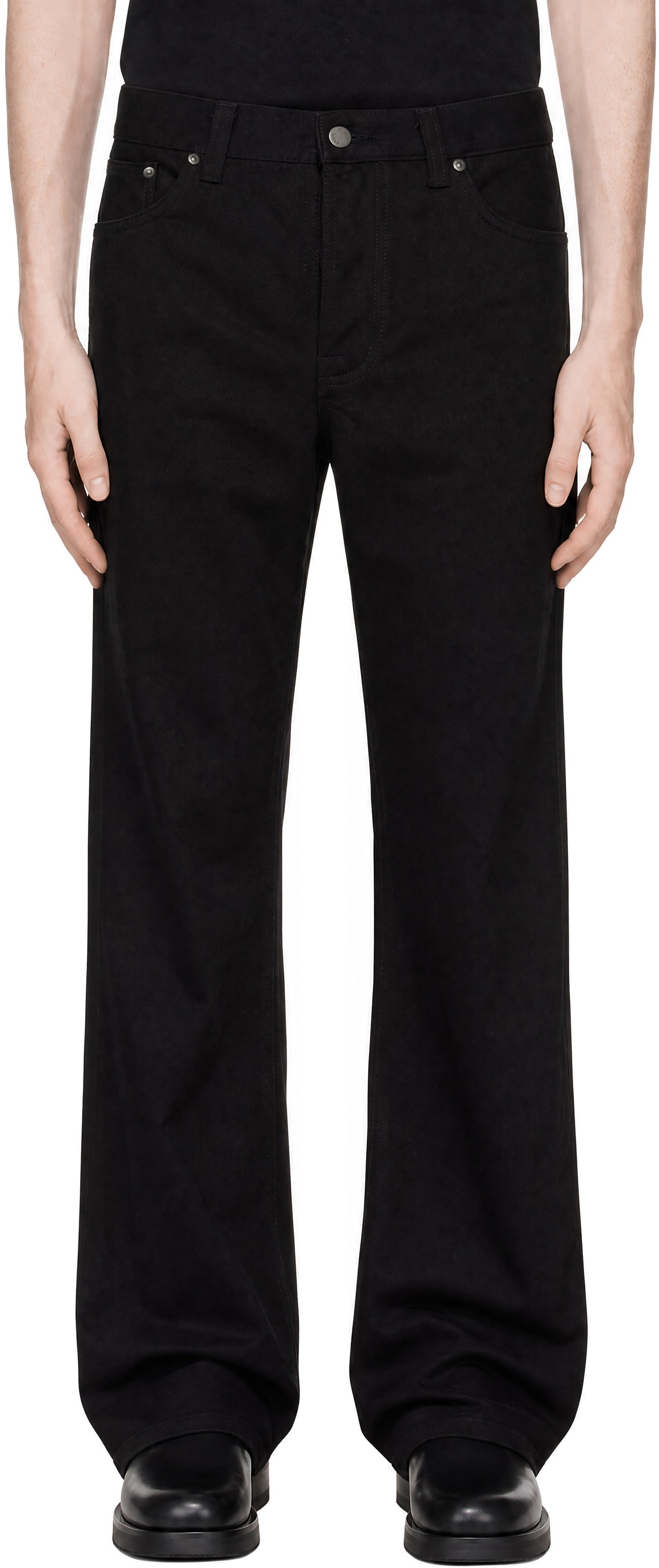 Nudie Jeans: Black Steady Eddie II Dry Jeans | SSENSE